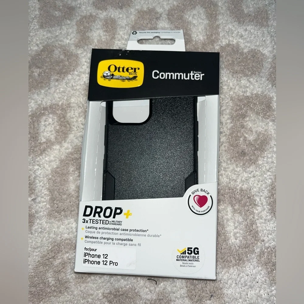 OTTERBOX commuter black iPhone case for 12/12 pro